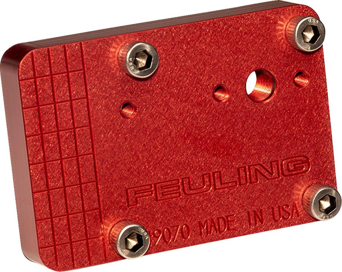 9070 - Feuling Parts Piston Cooling Jet Pressure Tester Block For Harley Davidson FLD 1690 2012-2013 - Red