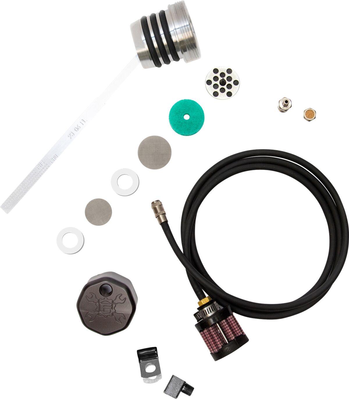 3096 - Feuling Parts Vented Dipstick For Harley Davidson FLHR 1340 1994-1998 - Black/Silver