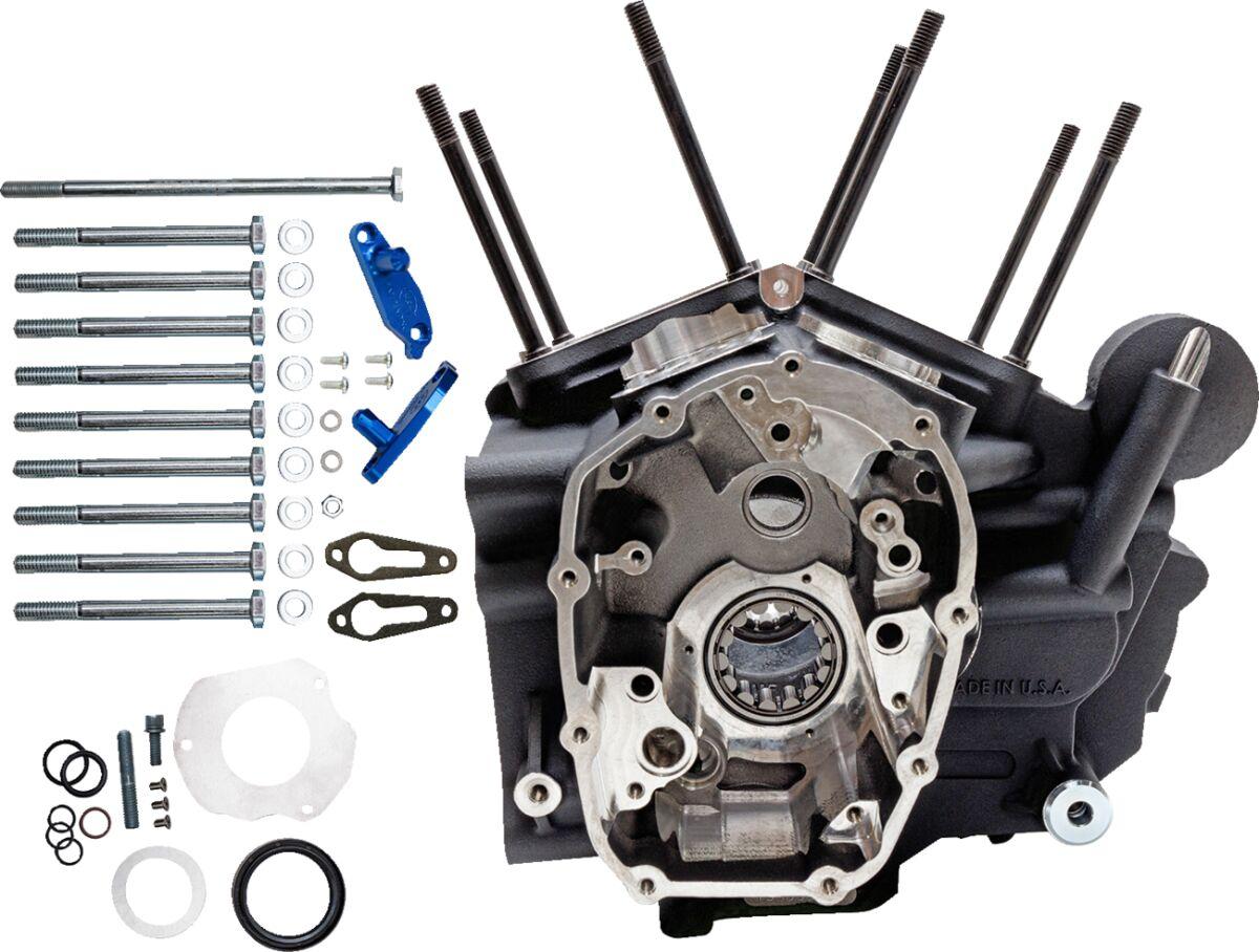 310-1170 - S&S Cycle MK-Series Engine Case For Harley Davidson FLH 1868 2021 - Black