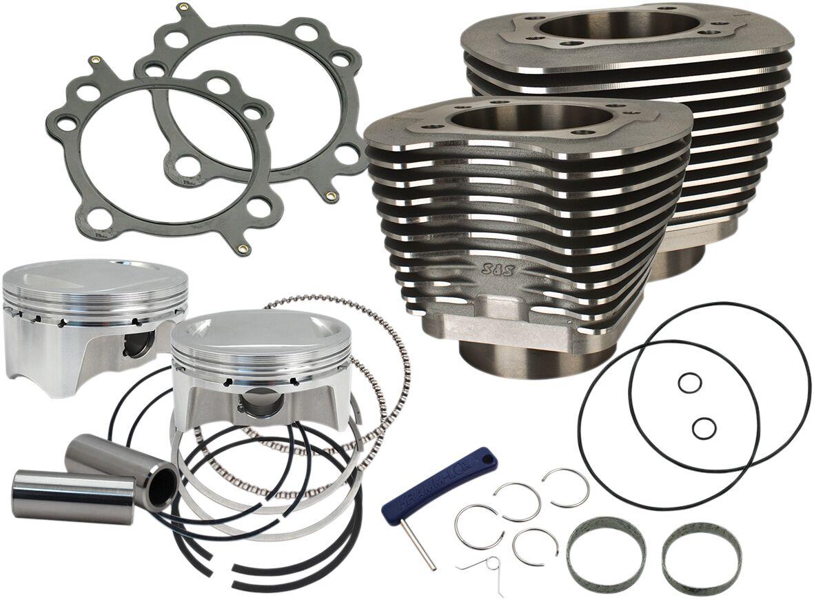 910-0651 - S&S Cycle Bolt-In Sidewinder 4" Big Bore Kits For Harley Davidson FLD 1690 2012-2013 - Black