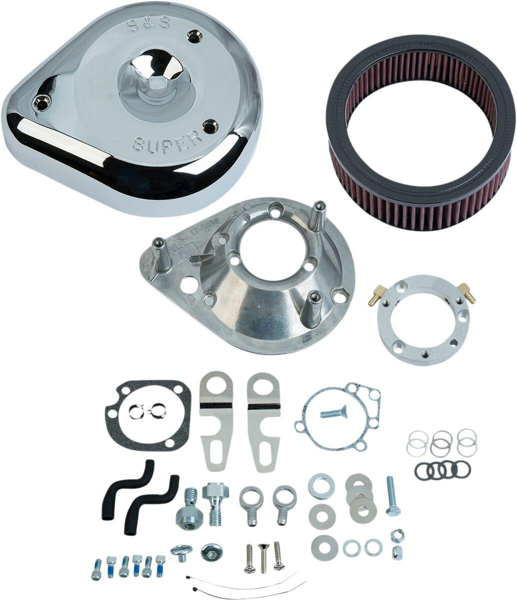 170-0306E - S&S Cycle Teardrop Air Cleaner For Harley Davidson XL 1200 C 2007-2020 - Chrome
