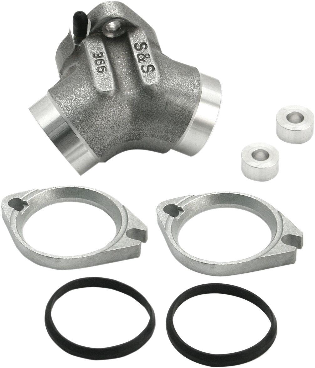 16-1650 - S&S Cycle Manifold Conversion Kit For Harley Davidson XL 1200 C 1996-2003 - Silver