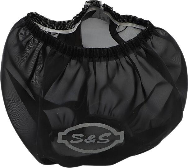 170-0197 - S&S Cycle Tall Pre-filter Rain Sock for Super Stock Air Cleaner For Harley Davidson FLD 1690 2012-2013 - Black