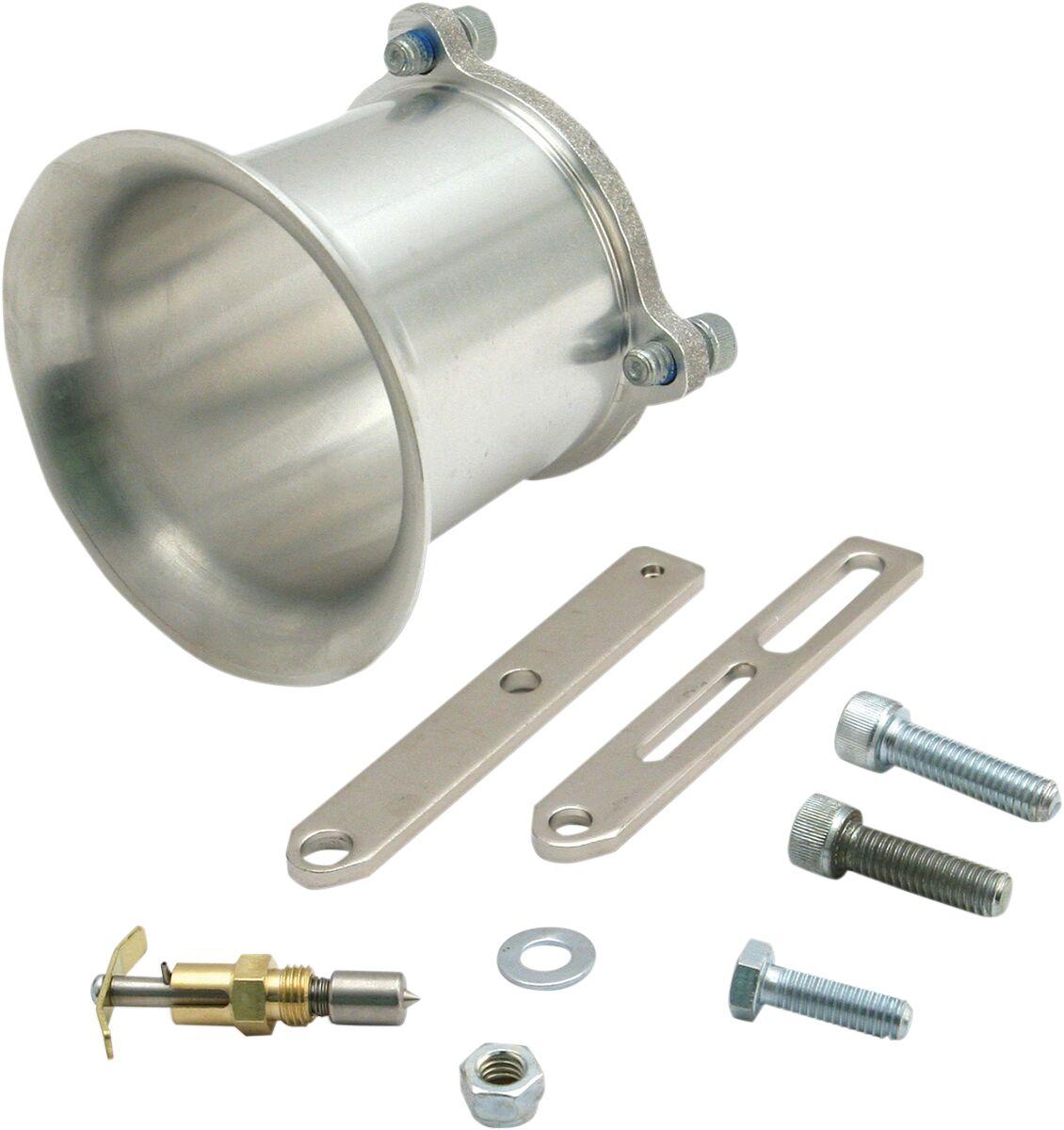 17-0484 - S&S Cycle Air Horn Conversion Kit For Harley Davidson FL 1200 1970-1977 - Silver