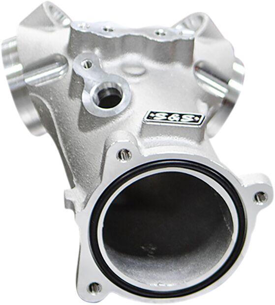 160-0241A - S&S Cycle 55mm Performance Intake Manifold For Harley Davidson FLDE 1750 2018-2020 - Silver