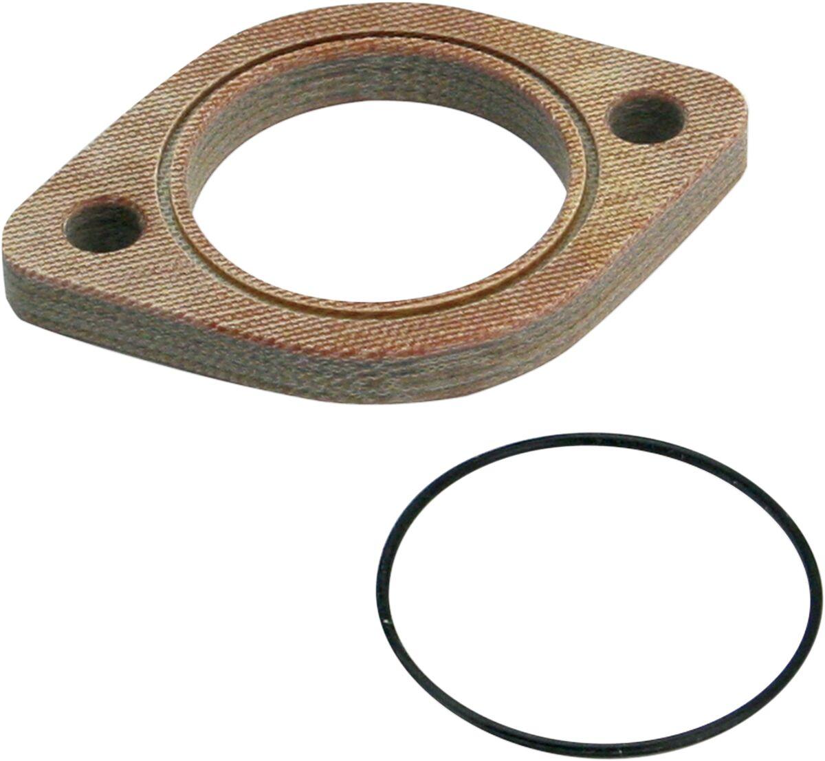 16-0497 - S&S Cycle Insulator Block with O-Ring For Harley Davidson XL 1200 C 1996-2003 - Black/Brown