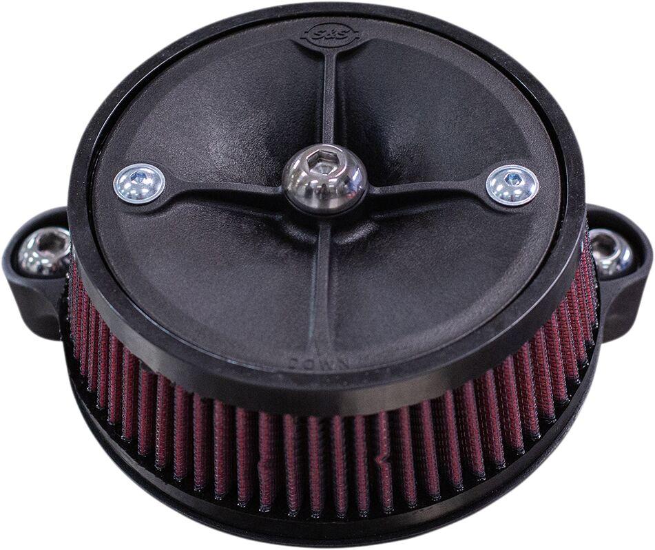 170-0354C - S&S Cycle Super Stock Stealth Air Cleaner Kit For Harley Davidson FLDE 1750 2018-2020 - Black