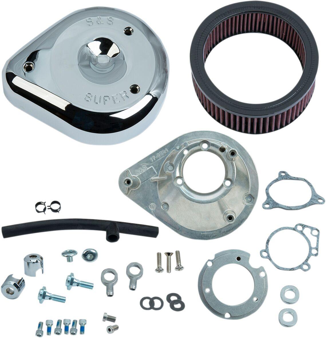 170-0305B - S&S Cycle Teardrop Air Cleaner For Harley Davidson FLHR 1584 2008 - Chrome