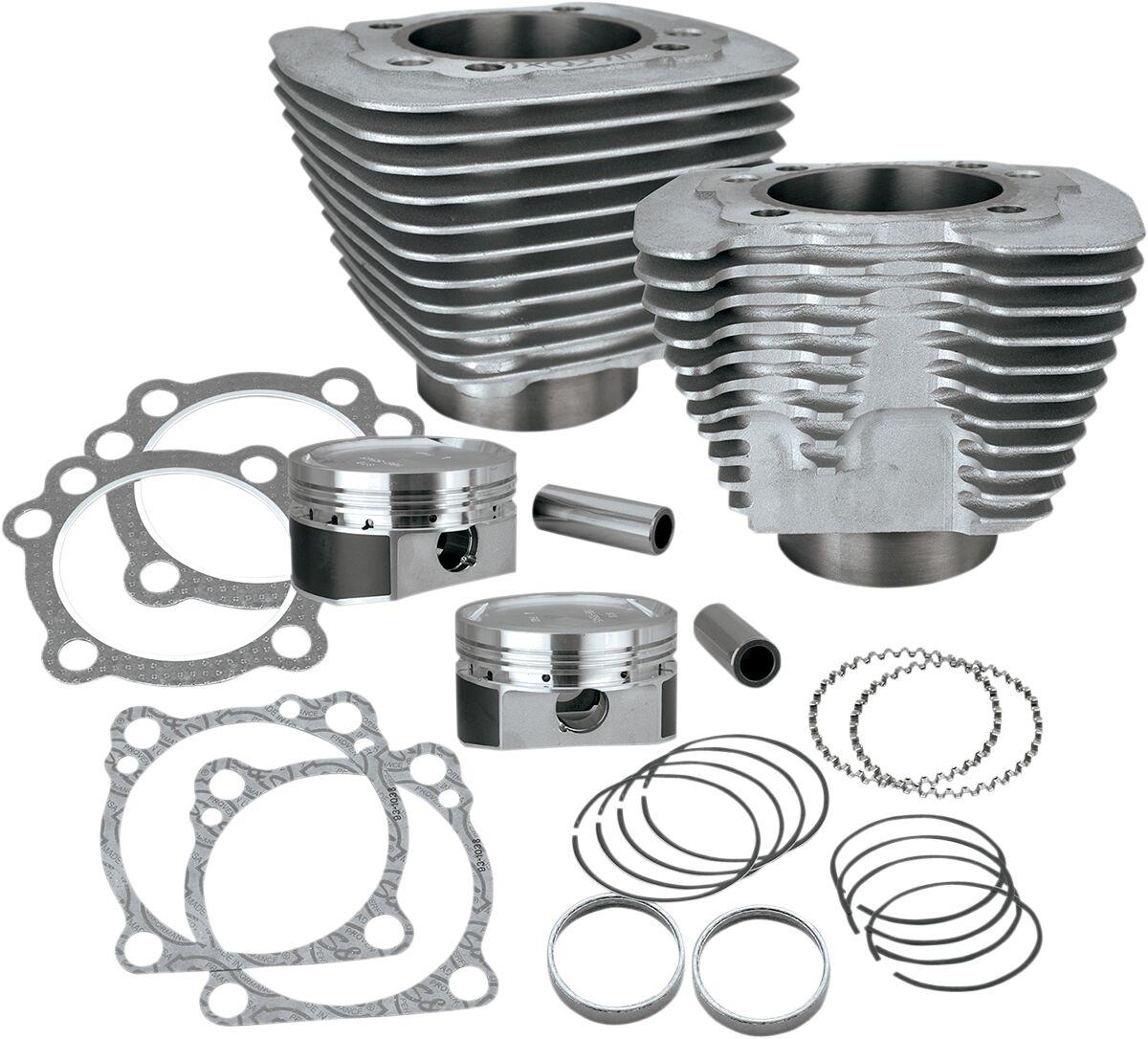 910-0688 - S&S Cycle 1200cc Conversion Kit For Harley Davidson XL1200C 1996-2013 - Silver