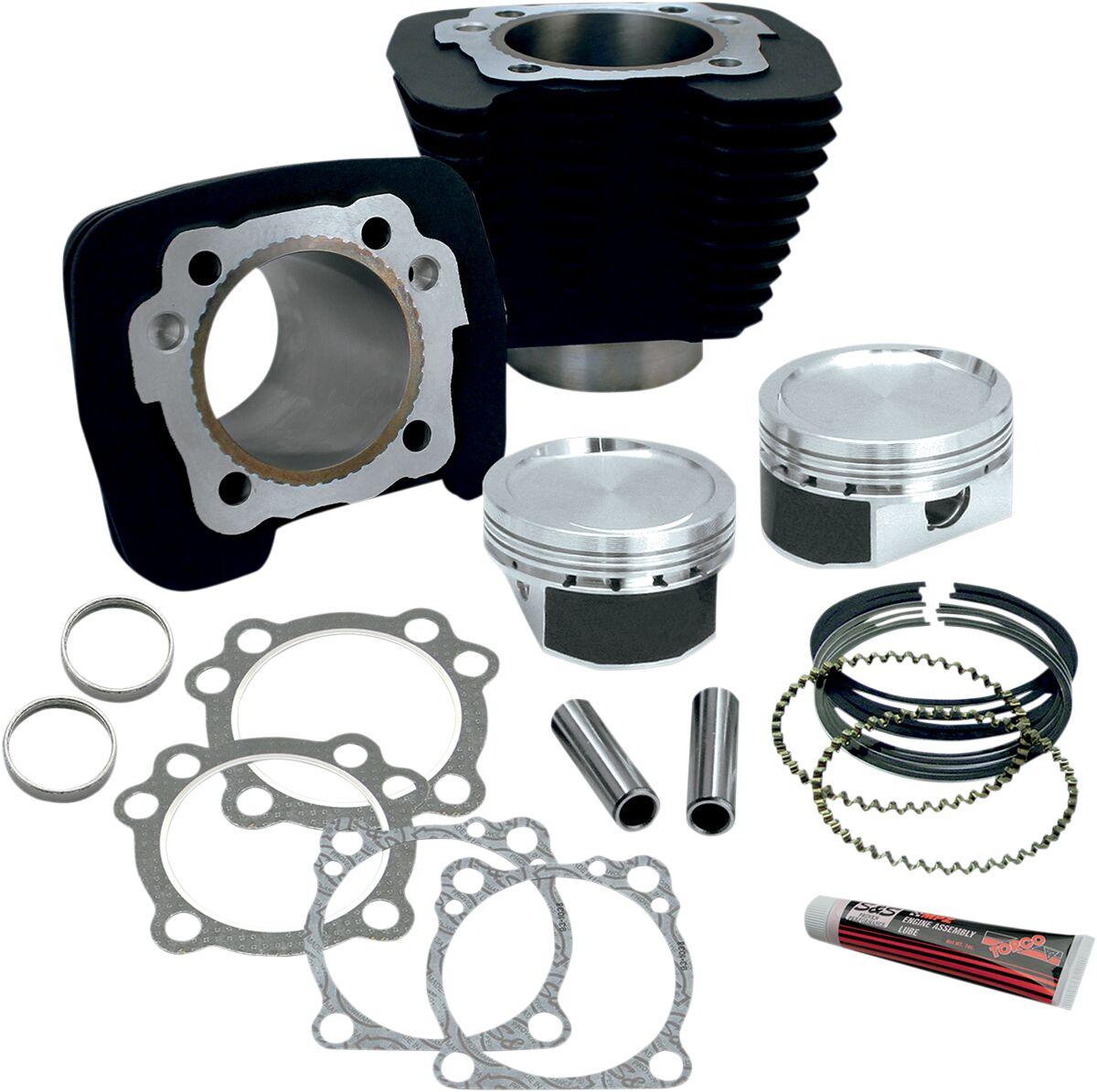 910-0687 - S&S Cycle 1200cc Conversion Kit For Harley Davidson XL1200C 1996-2013 - Black