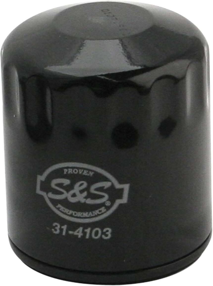 31-4103 - S&S Cycle Oil Filter For Harley Davidson FLD 1690 2012-2013 - Black