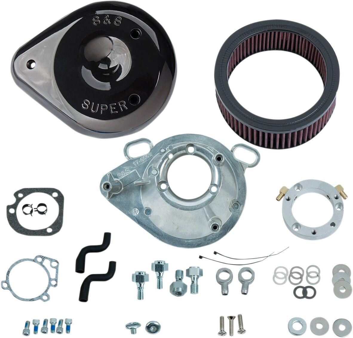 170-0304B - S&S Cycle Teardrop Air Cleaner For Harley Davidson FLD 1690 2012-2013 - Black