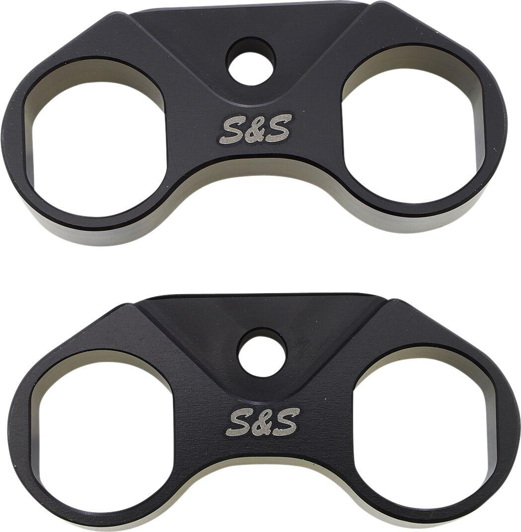 330-0741 - S&S Cycle Tappet Cuffs For Harley Davidson XL 1200 C 2006-2020 - Anodized Black
