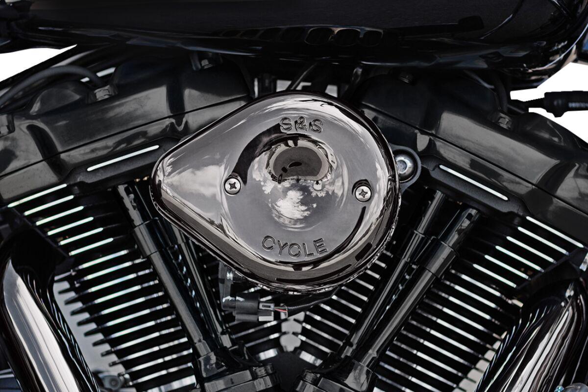 170-0780 - S&S Cycle Stealth Teardrop Air Cleaner Cover For Harley Davidson FLDE 1750 2018-2020 - Lava Chrome