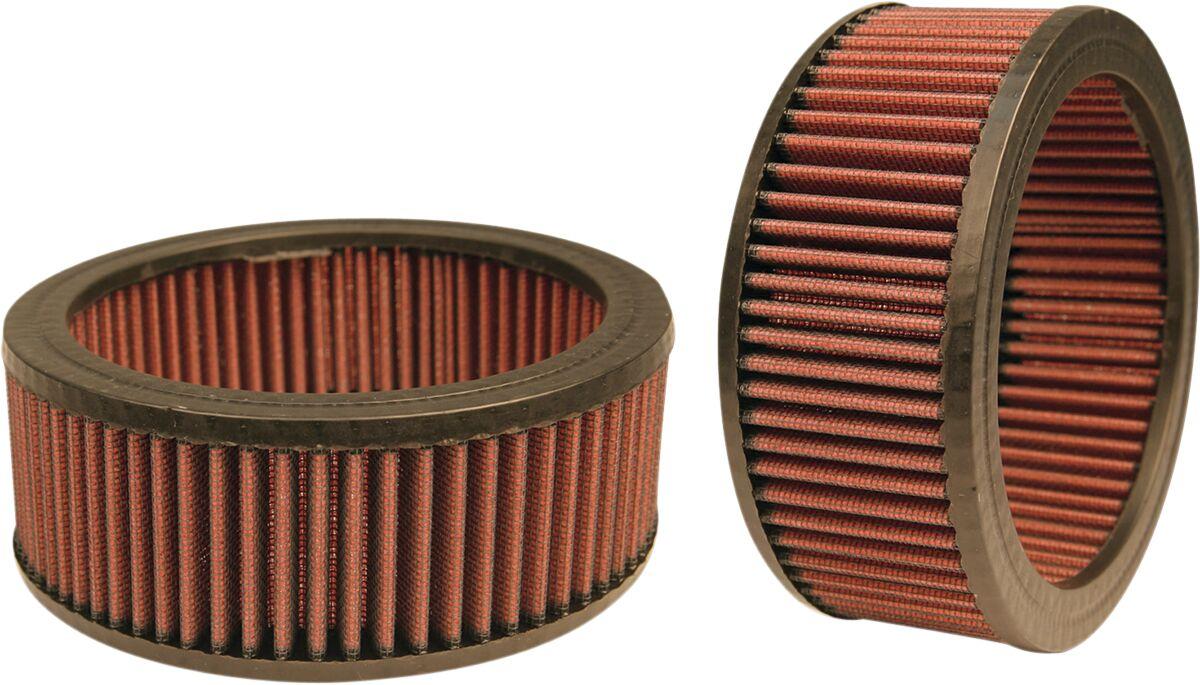 106-4722 - S&S Cycle Replacement Air Filter For Harley Davidson FLD 1690 2012-2013 - Black/Red