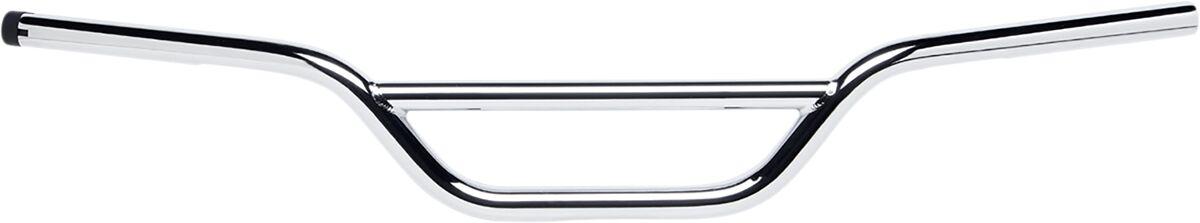 6016-1057 - Biltwell 1" Handlebar with TBW Plugs 11 cm (4-1/4") Moto - Chrome