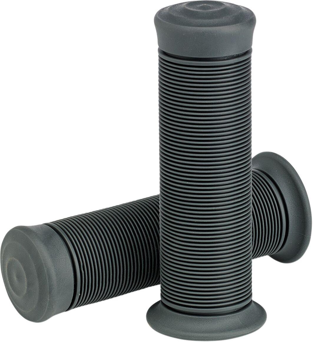 6701-0578 - Biltwell Kung Fu Closed End Motorcycle Grips Grey