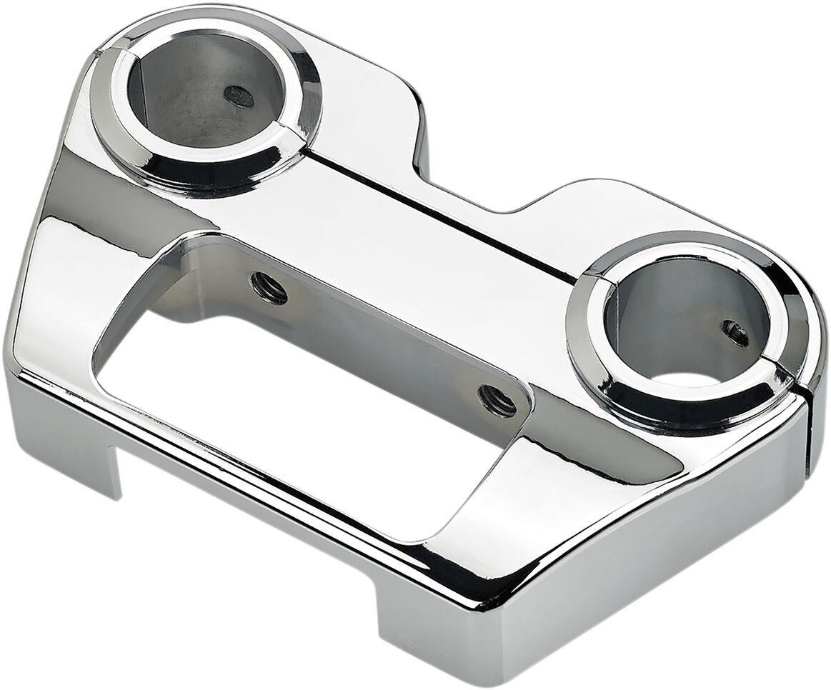 6906-105 - Biltwell Billet Dash Panel For Harley Davidson FLDE 1750 2018-2020 - Chrome
