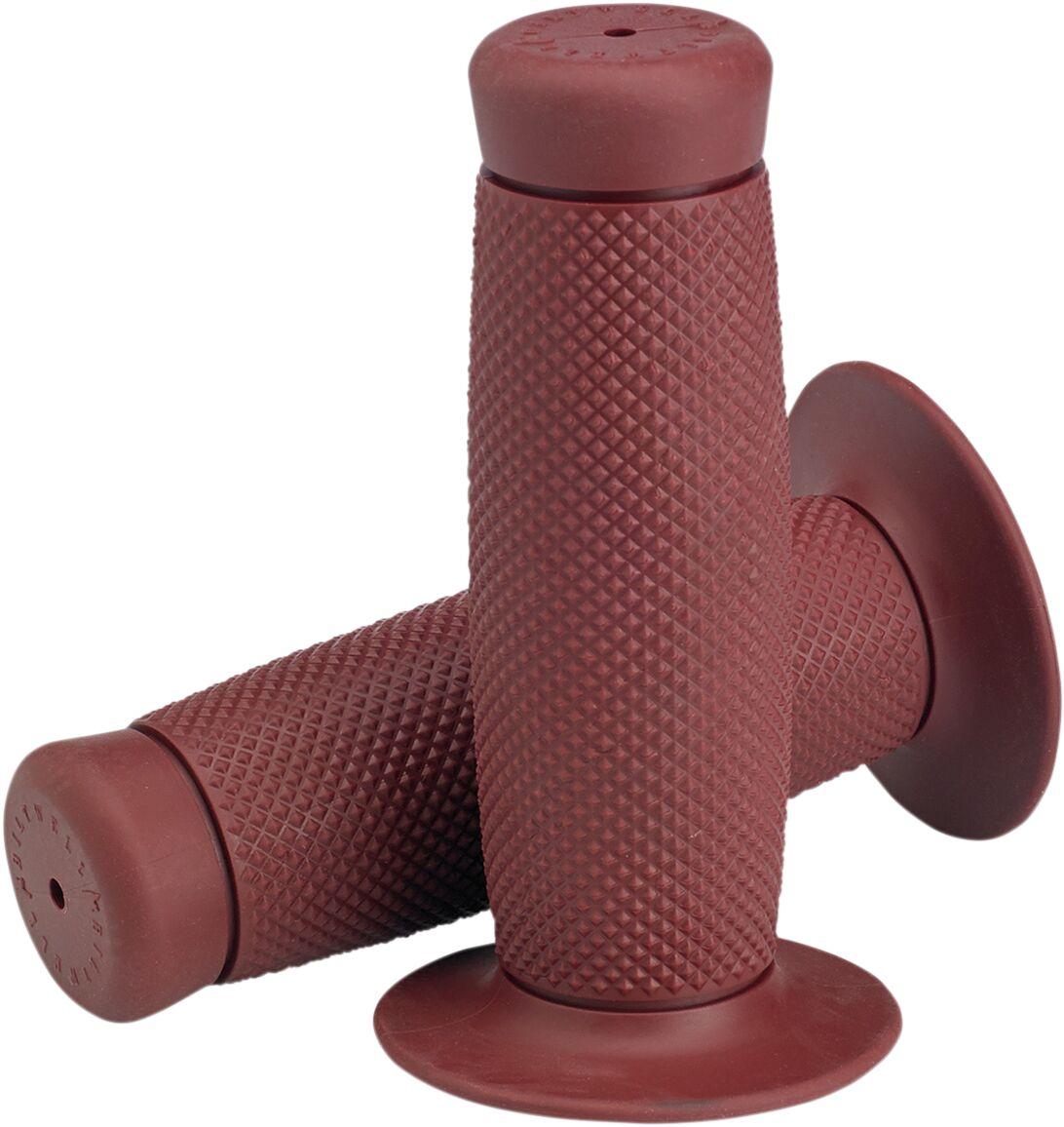 6704-0301 - Biltwell Renegade Bar Grips For 25.4 mm (1") Handlebars - Oxblood