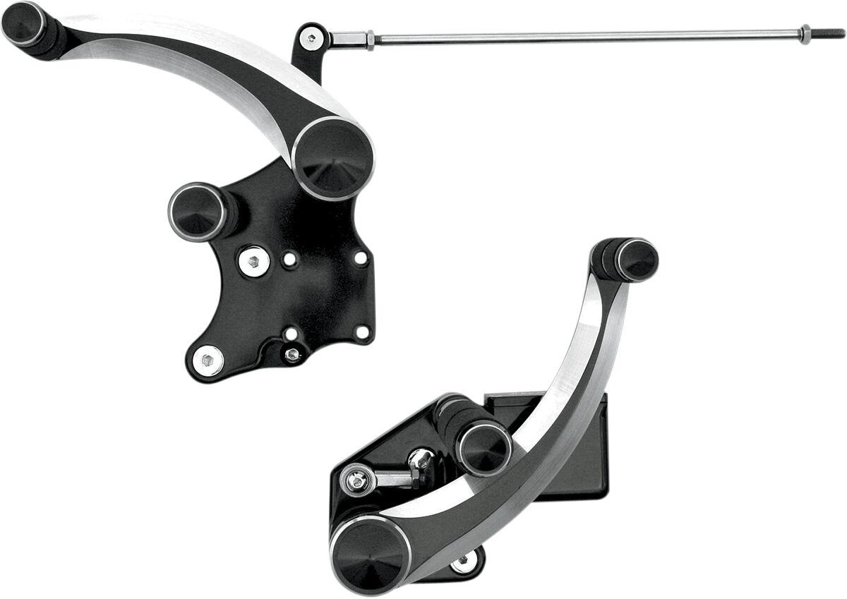 FC106-SIN - Accutronix Forward Controls & Master Cylinder For Harley Davidson FXST 1450 2000-2003 Diamond - Aluminum/Black