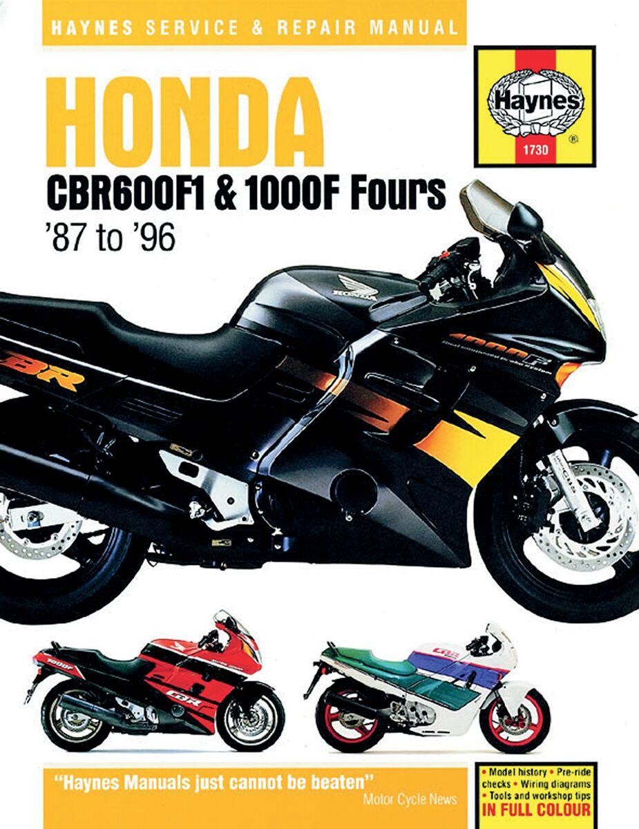 9780857339379 - Haynes Repair Manual For Honda CBR 1000 F 1987-1996
