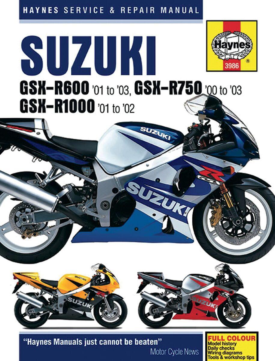 Haynes 9781785212734 - Repair Manual For Suzuki Gsx-R 1000 2001-2002