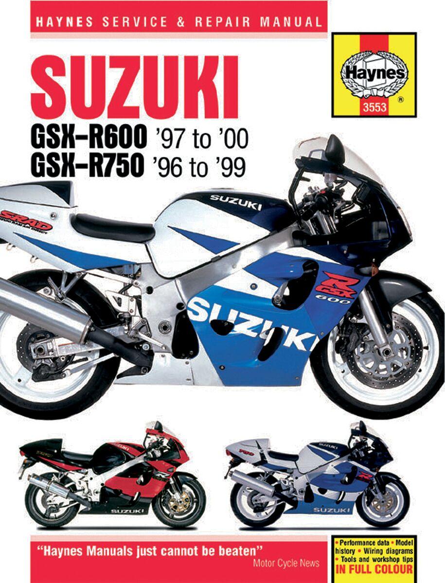 9781785213021 - Haynes Repair Manual For Suzuki GSX-R 600 1997-2000