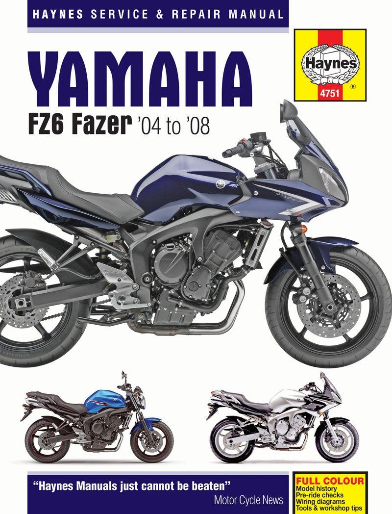 9781785210426 - Haynes Service Manual For Yamaha FZ6 600 N 2004-2007