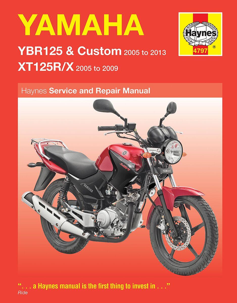 Haynes 9781785213588 - Service Manual For Yamaha Xt 125 R 2005-2009
