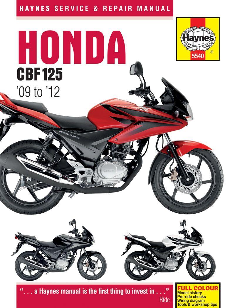 9781785213533 - Haynes Service Manual For Honda CBF 125 2009-2015