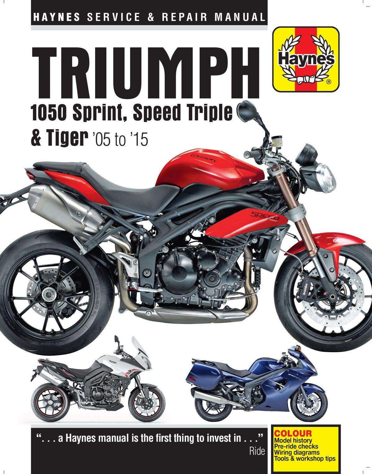 9781785213564 - Haynes Service Manual For Triumph Speed Triple 1050 2005-2015
