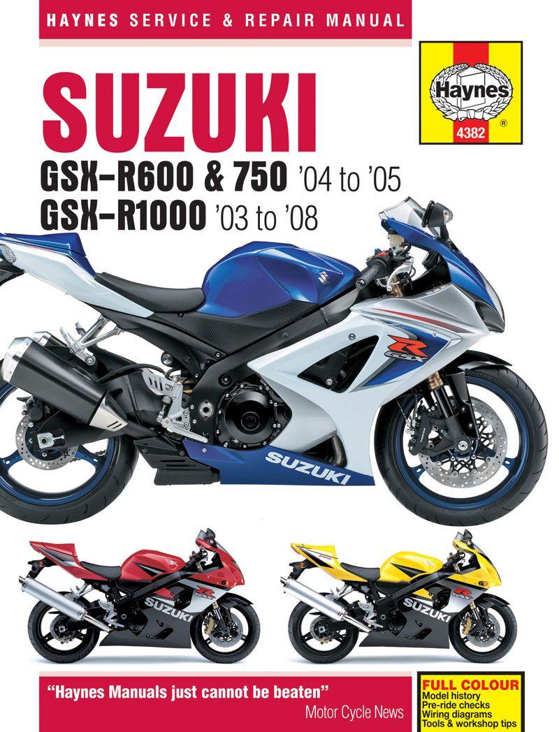 9781785213229 - Haynes Service Manual For Suzuki GSX-R 1000 2003-2008