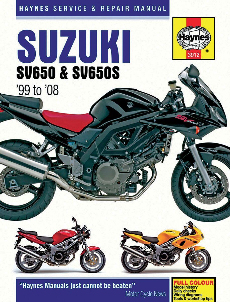 9781785210419 - Haynes Repair Manual For Suzuki SV 650 1999-2008
