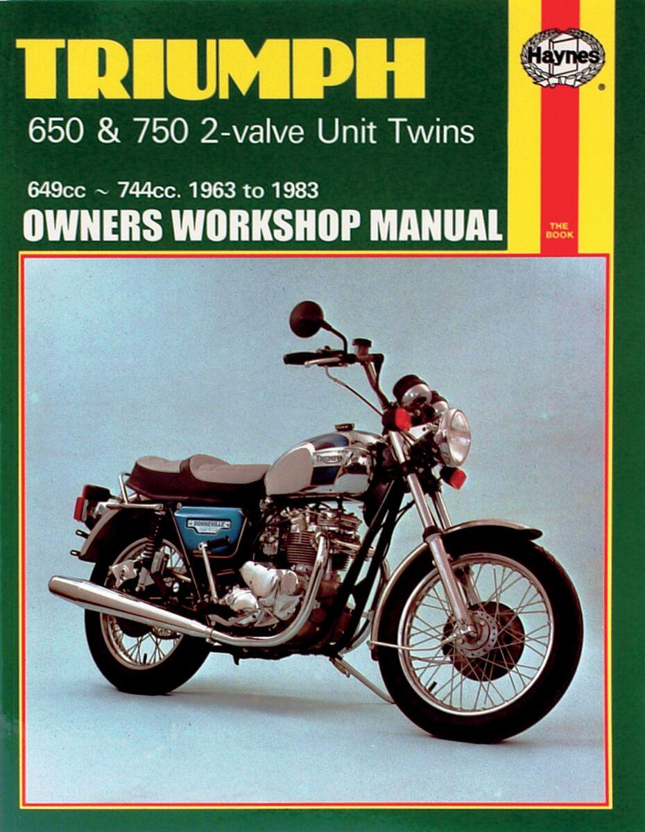 Haynes 9780856968907 - Repair Manual For Triumph Bonneville 650 T120 1963-1973