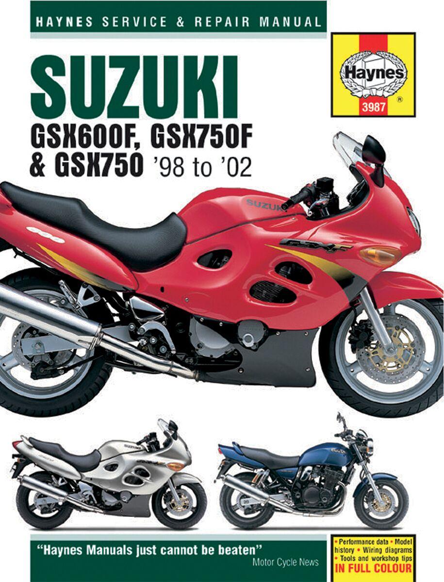 9781785212833 - Haynes Repair Manual For Suzuki GSX600 F 1998-2002