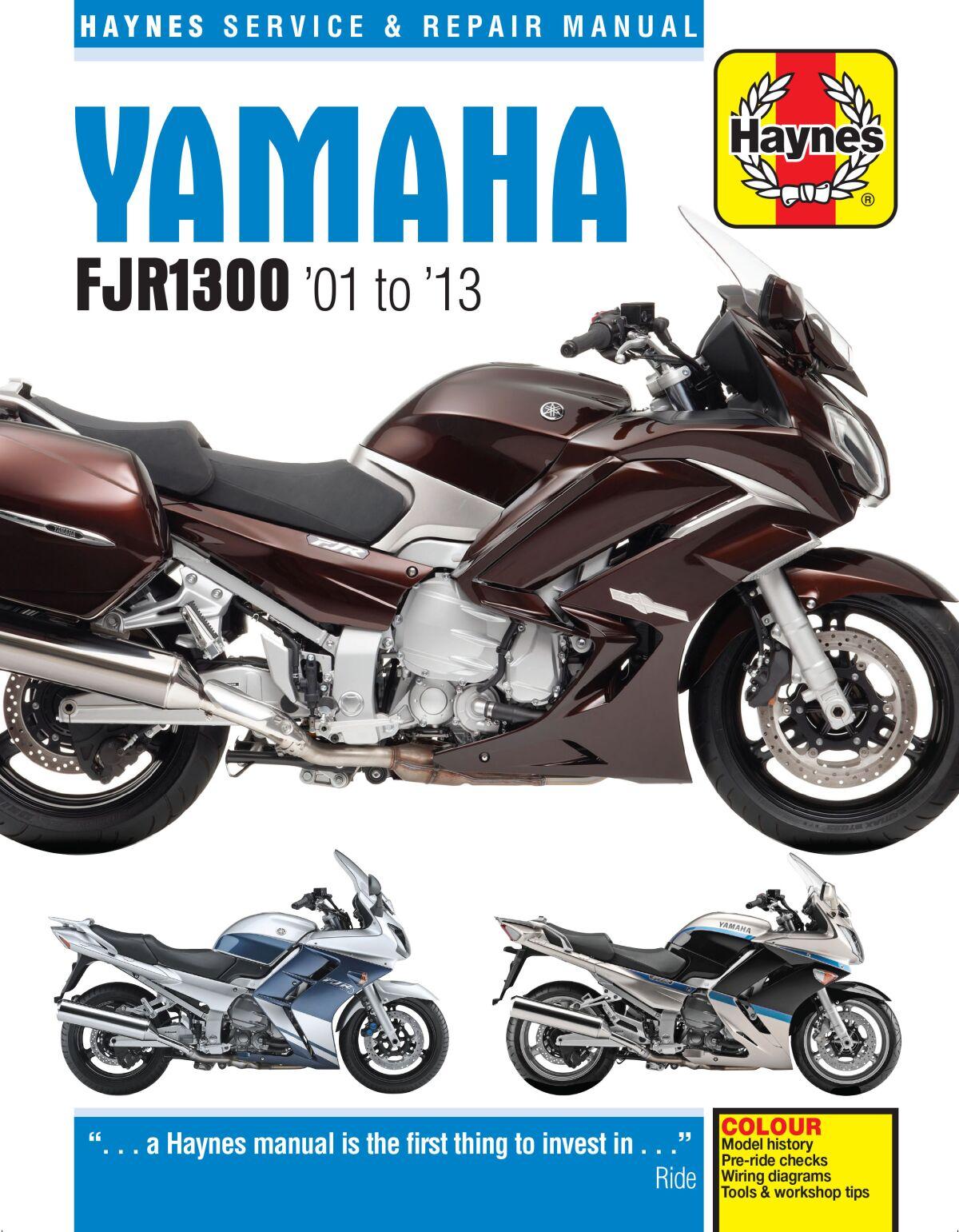 Haynes 9781785213830 - Service Manual For Yamaha Fjr 1300 2001-2005