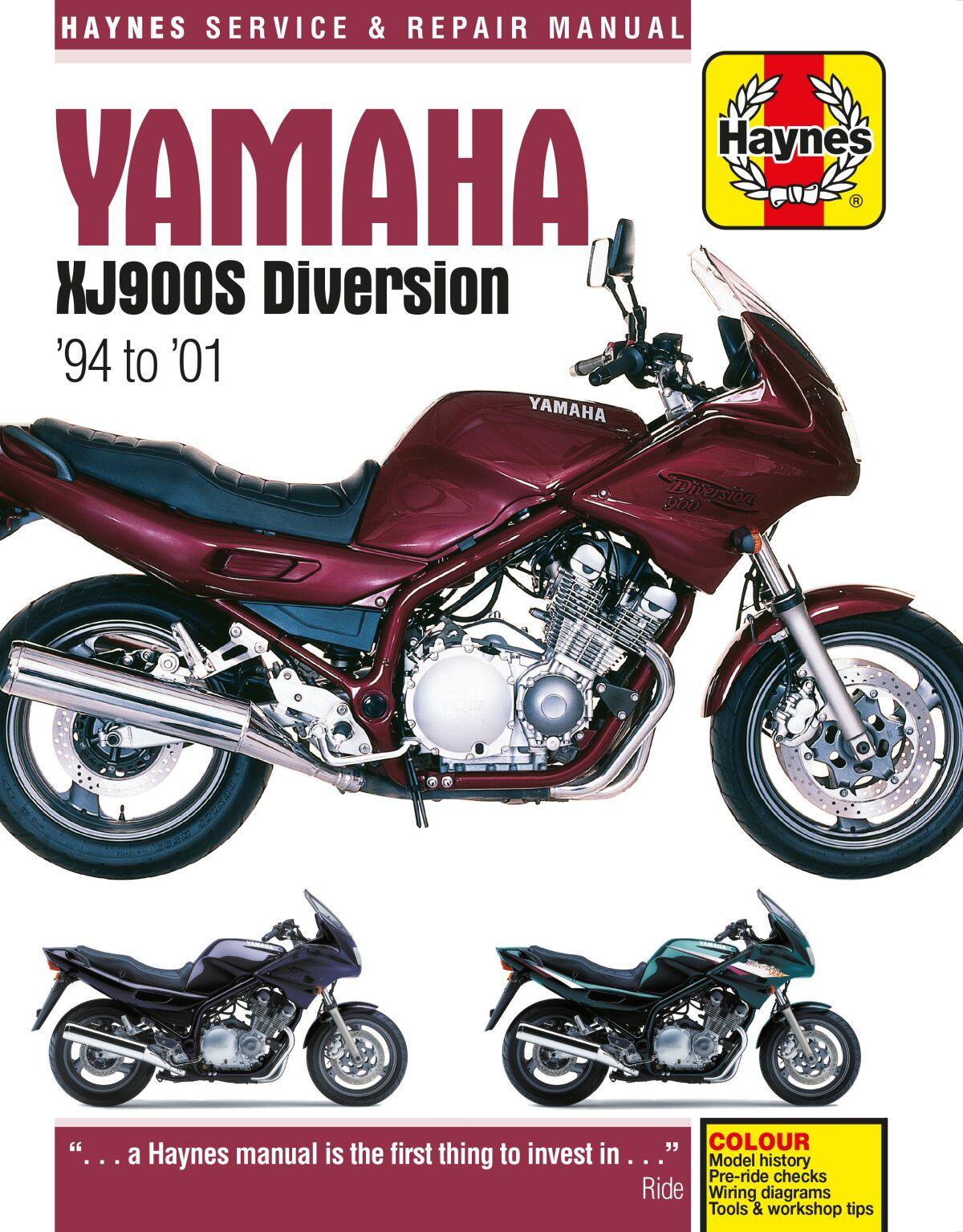 Haynes 9780857339041 - Service Manual For Yamaha Xj 900S 1995-2001