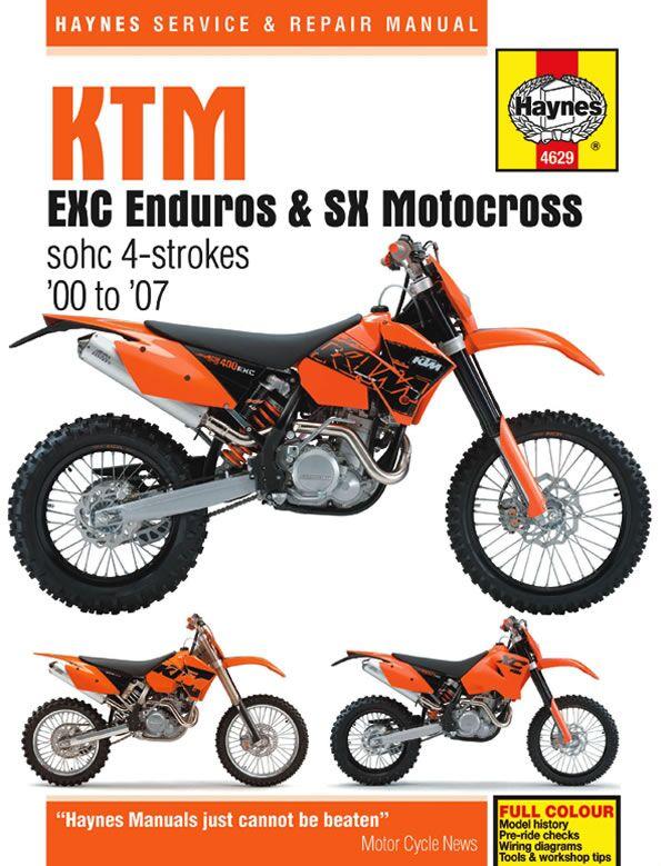 Haynes 9780857339591 - Service Manual For Ktm Exc250 Racing 2002-2006