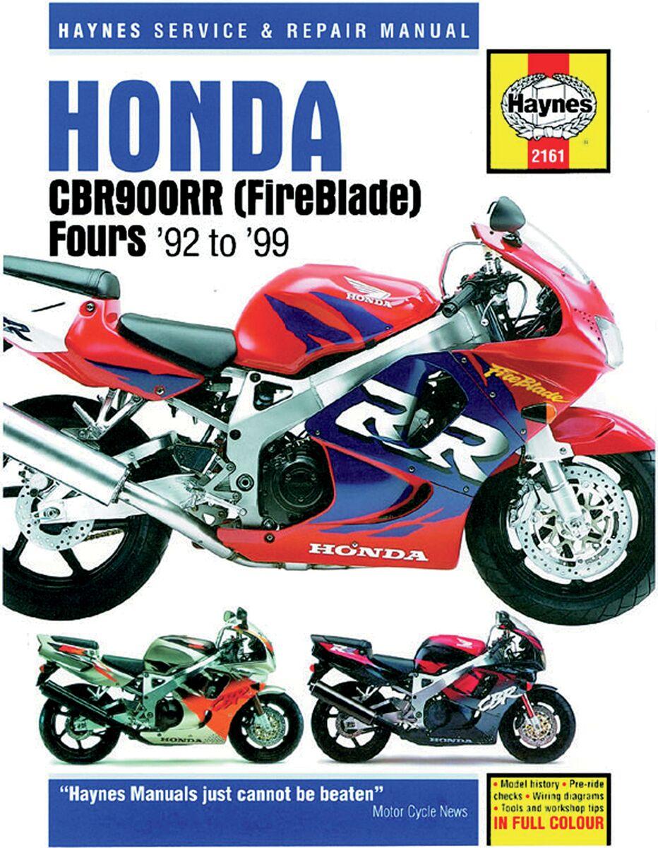 9780857339386 - Haynes Repair Manual For Honda CBR 900 RR 1992-1999