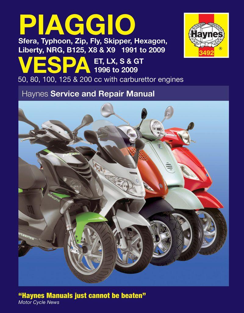Haynes 9781844258031 - Service Manual For Piaggio Beverly 125 2002-2003