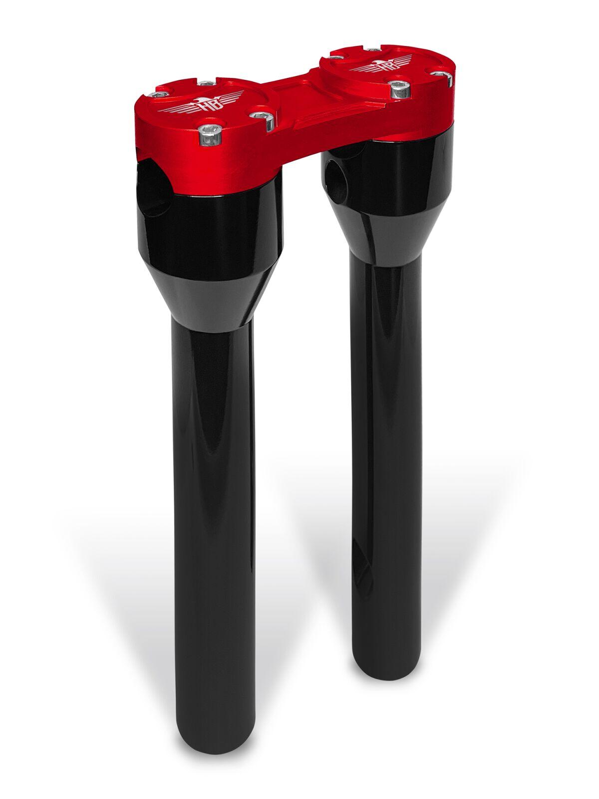 HB-RS-12-BR - Heinz Bikes Clubstyle Straight Riser For Harley Davidson FLD 1690 2012-2013 30.48 cm (12") - Black/Red