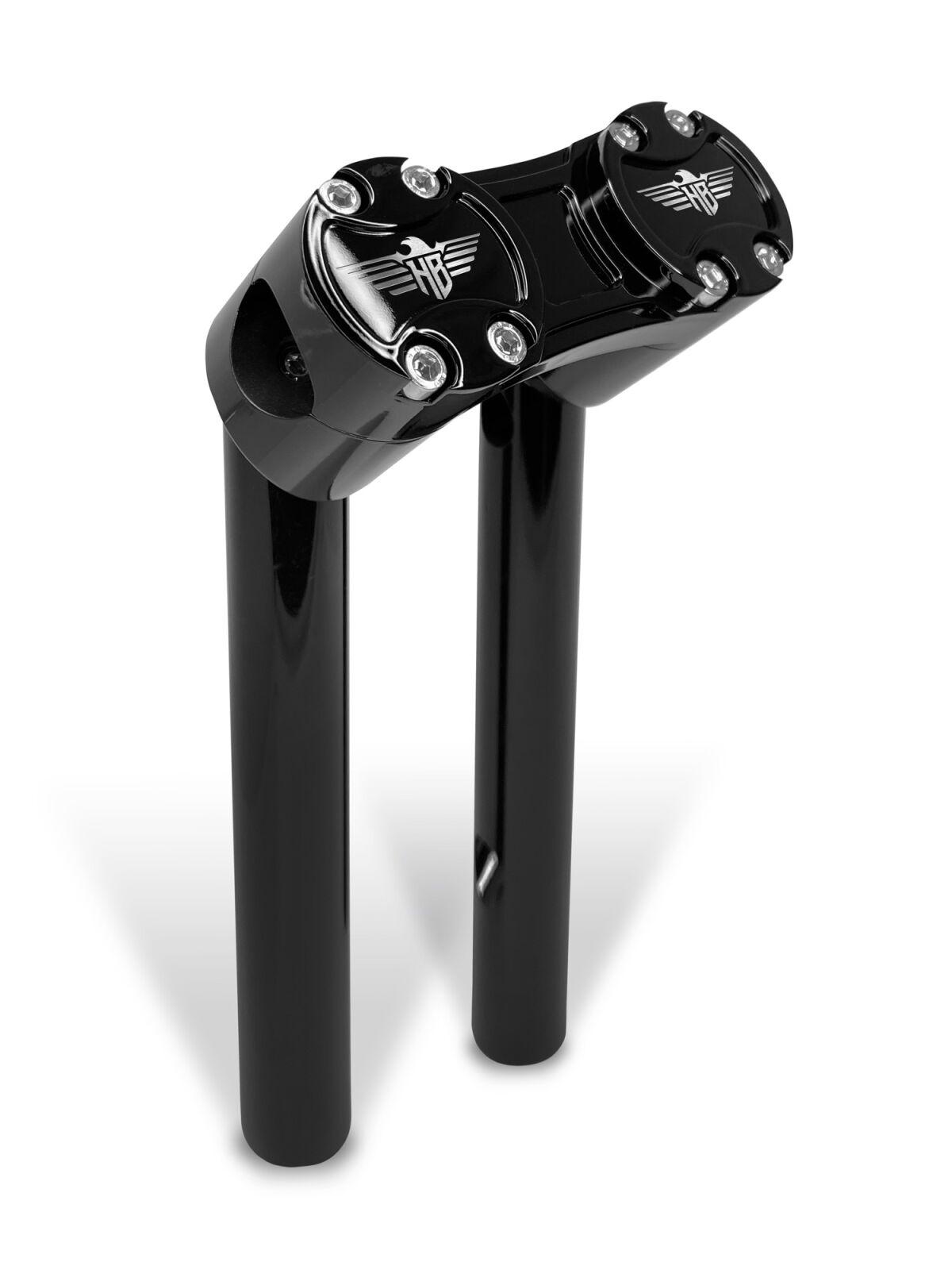 HB-RPB-10-BB - Heinz Bikes Clubstyle Pullback Riser For Harley Davidson FLD 1690 2012-2013 25.5 cm (10") - Black