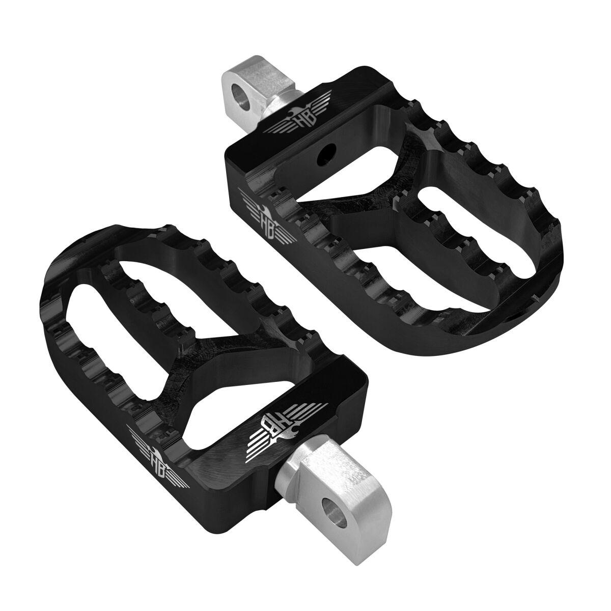 HB-FPV2-M8P-B - Heinz Bikes Foot Pegs For Harley Davidson FLDE1750 2018-2020 Rear - Black