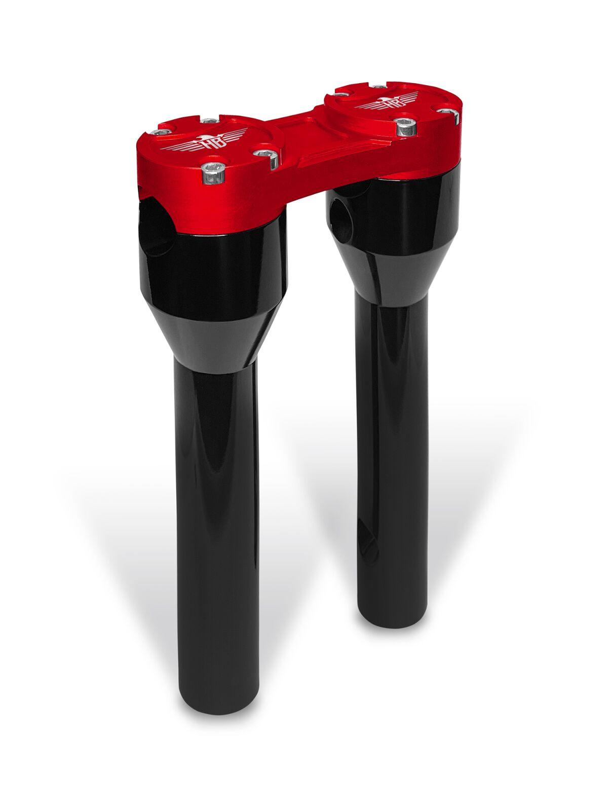 HB-RS1-8-BR - Heinz Bikes Clubstyle Straight Riser For Harley Davidson FLD1690 2012-2013 20.5 cm (8") - Black/Red