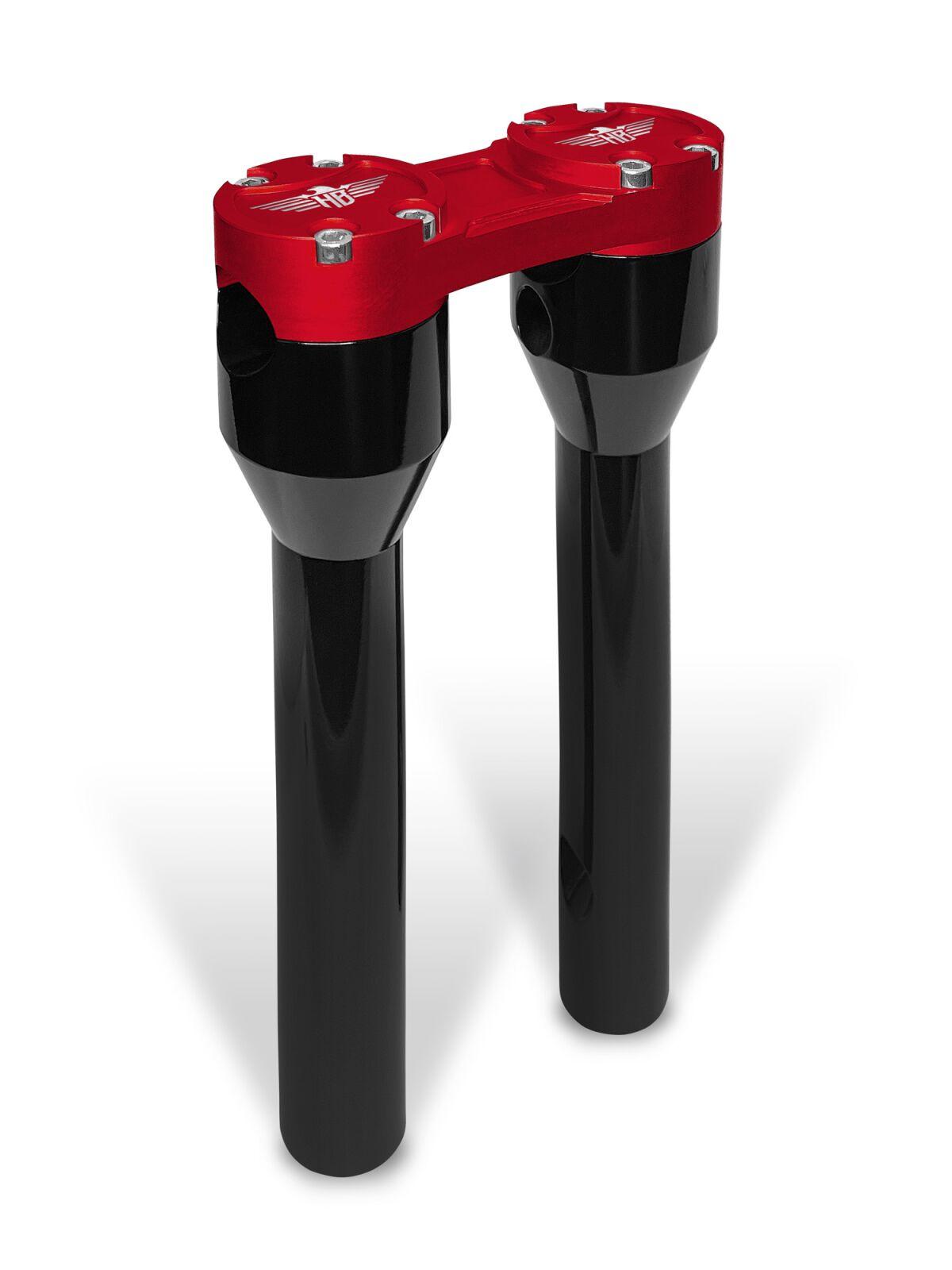 HB-RS-10-BR - Heinz Bikes Clubstyle Straight Riser For Harley Davidson FLD1690 2012-2013 25.5 cm (10") - Black/Red
