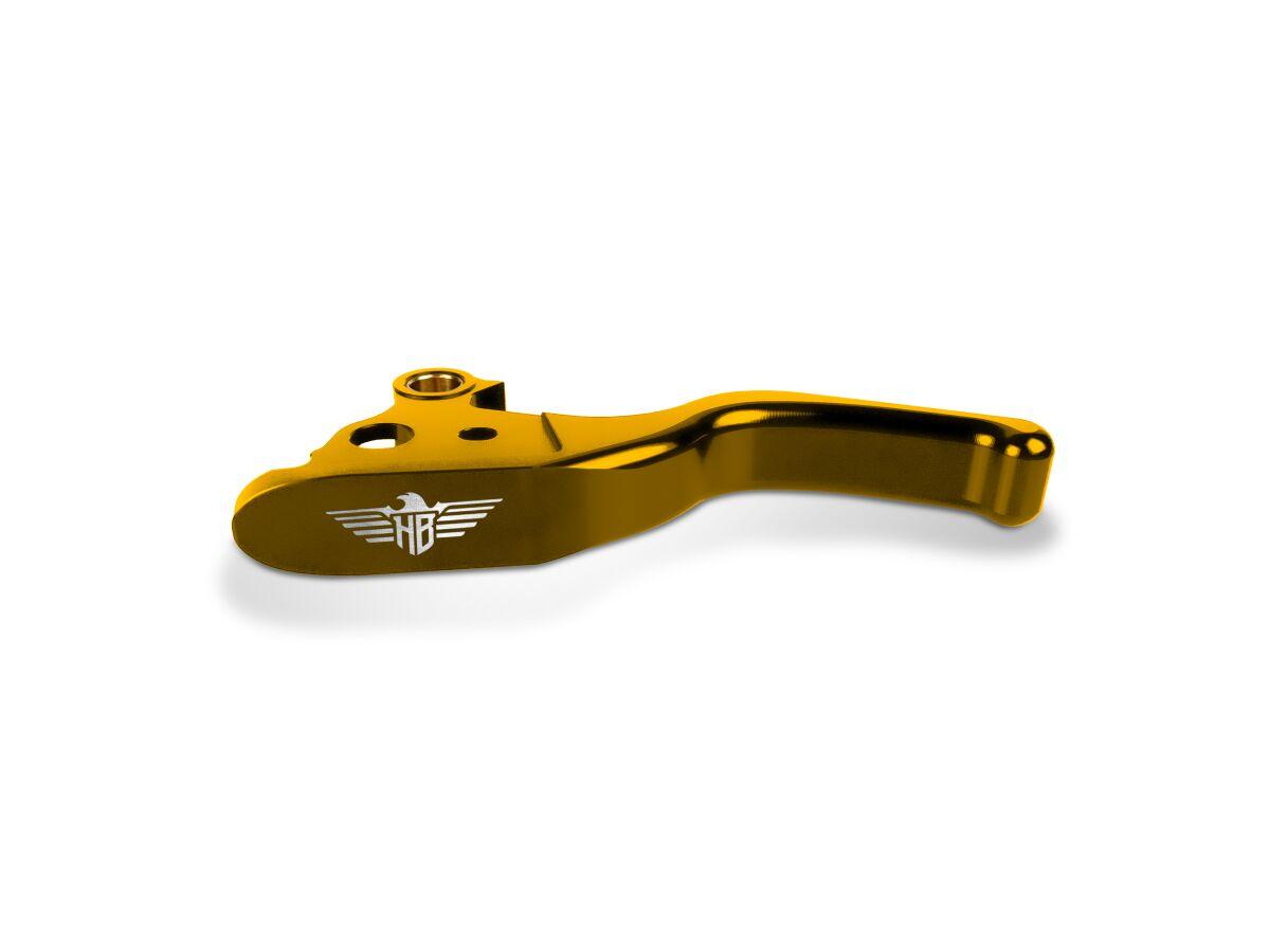 HBBCL-FX-G - Heinz Bikes Performance 3 Finger Lever Set For Harley Davidson FLD 1690 2012-2013 - Gold