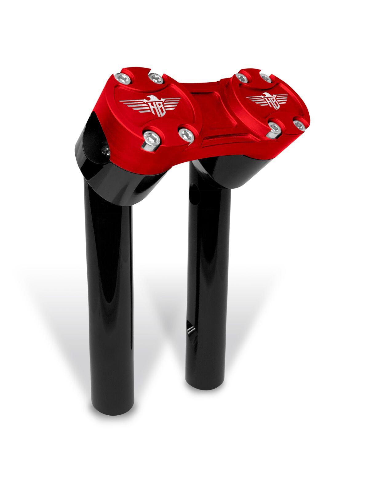 HB-RPB1-6-BR - Heinz Bikes Clubstyle Pullback Riser For Harley Davidson FLD 1690 2012-2013 15 cm (6") - Black/Red