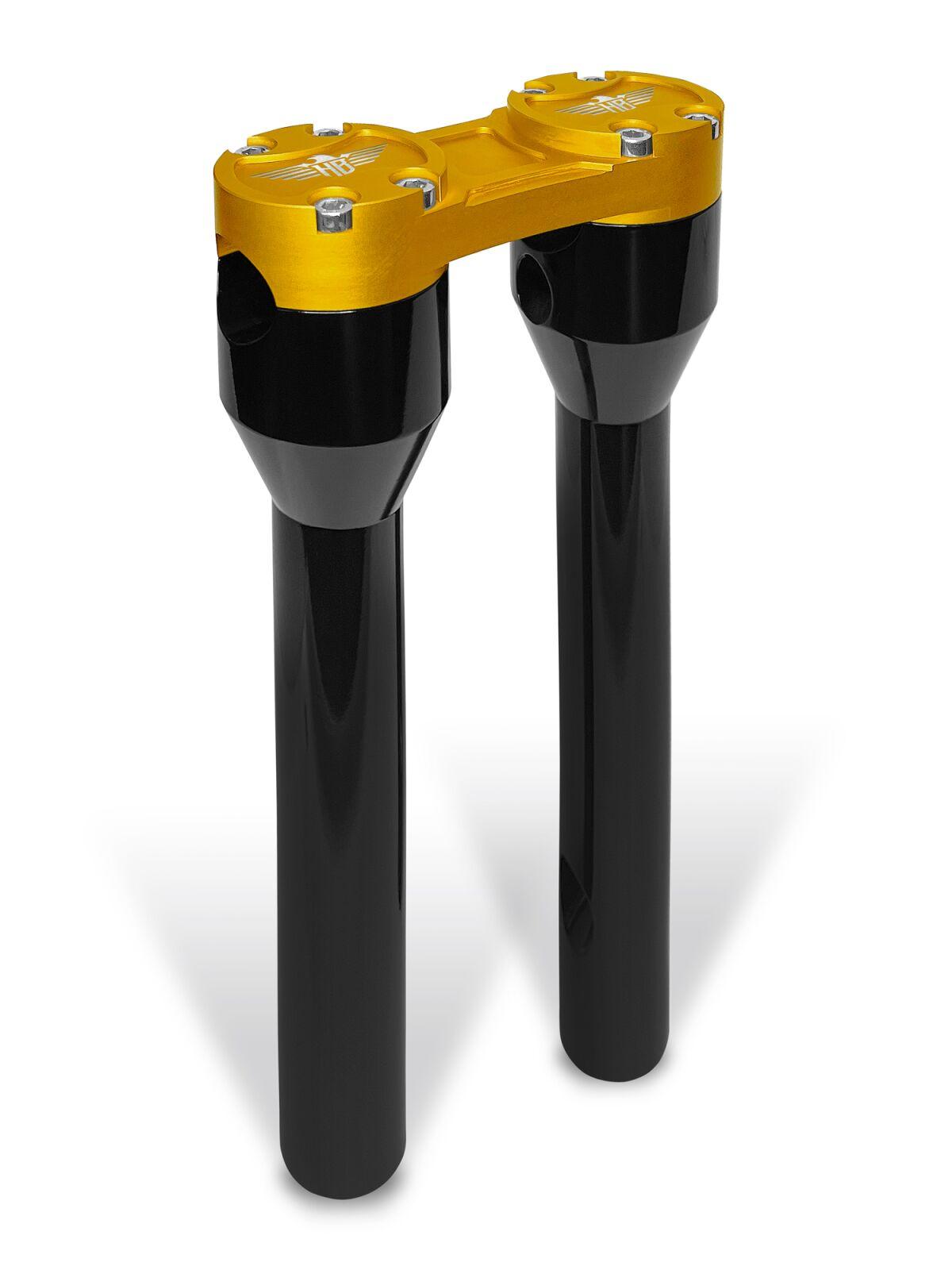 HB-RS-12-BG - Heinz Bikes Clubstyle Straight Riser For Harley Davidson FLD1690 2012-2013 30.48 cm (12") - Black/Gold