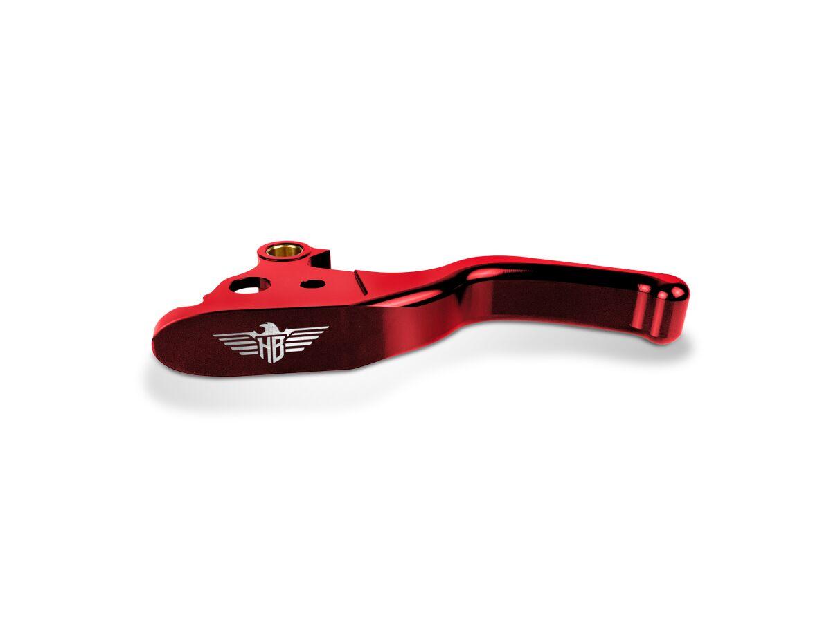 HBBCL-M8-R - Heinz Bikes Performance 3 Finger Lever Set For Harley Davidson FLDE 1750 2018-2020 - Red