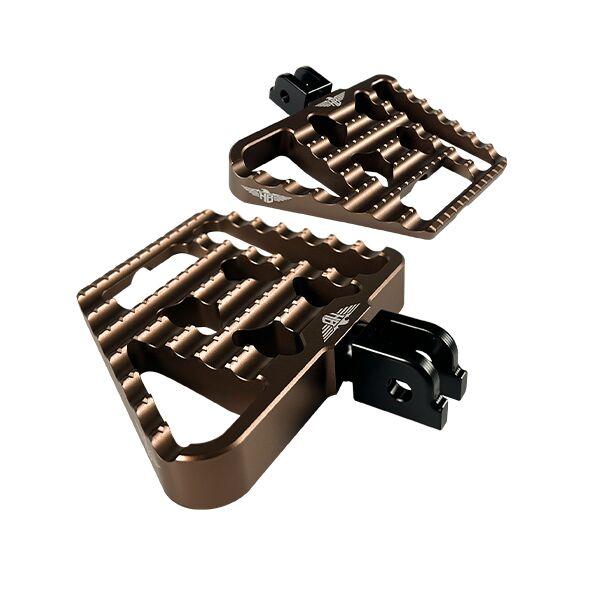 HB-MFBV1-M8P-BRO - Heinz Bikes Mini Rear Floorboard Footpegs For Harley Davidson FLDE 1750 2018-2020 - Bronze